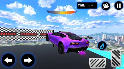 Tangkapan layar Flying Car Stunts - Car Games