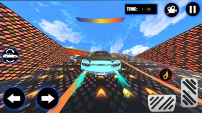 Tangkapan layar Flying Car Stunts - Car Games