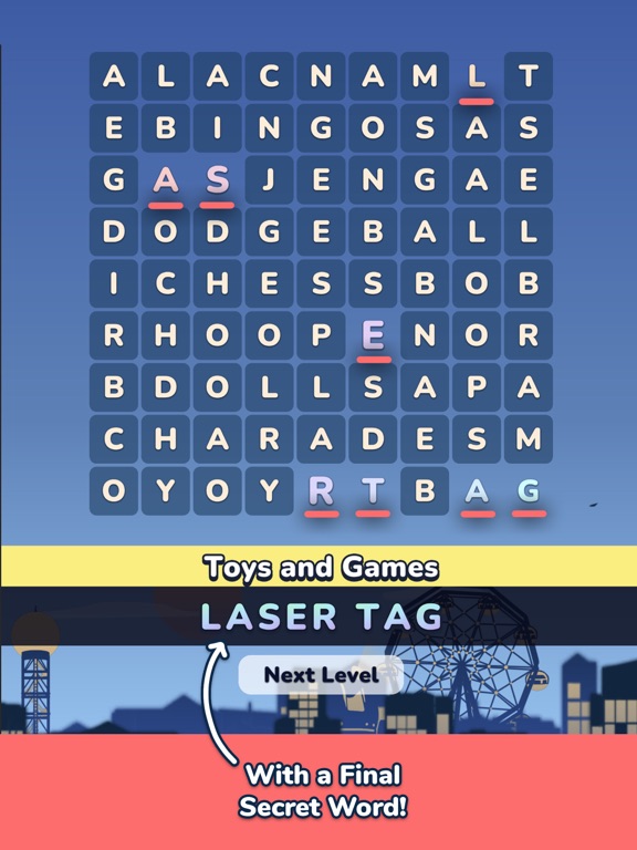 Word Search by Staple Games iPad 应用截图