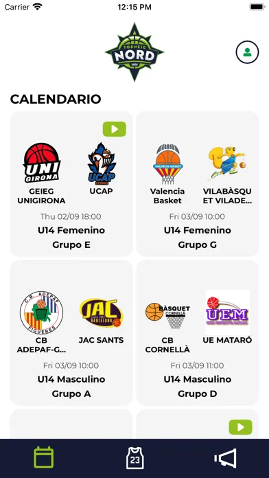Screenshot di Torneig Nord 2021