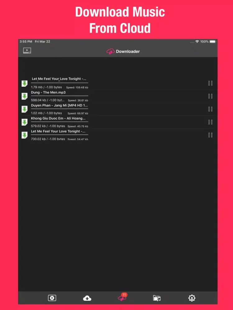 Video Saver - Offline Music iPad 应用截图
