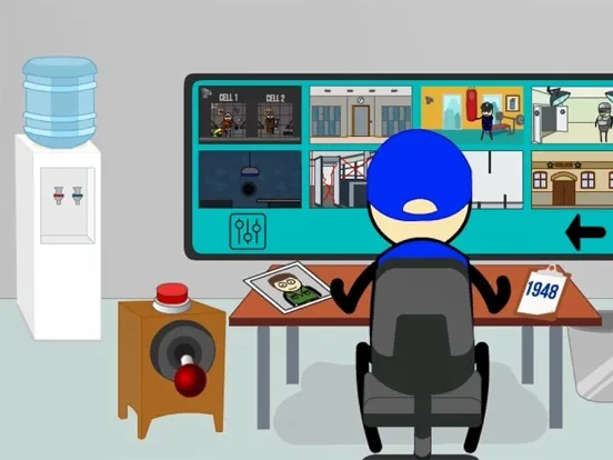 Tangkapan layar Five nights guard Stickman iPad 
