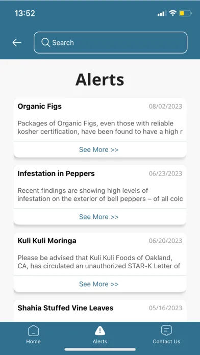 Star-K Kosher Info Screenshots