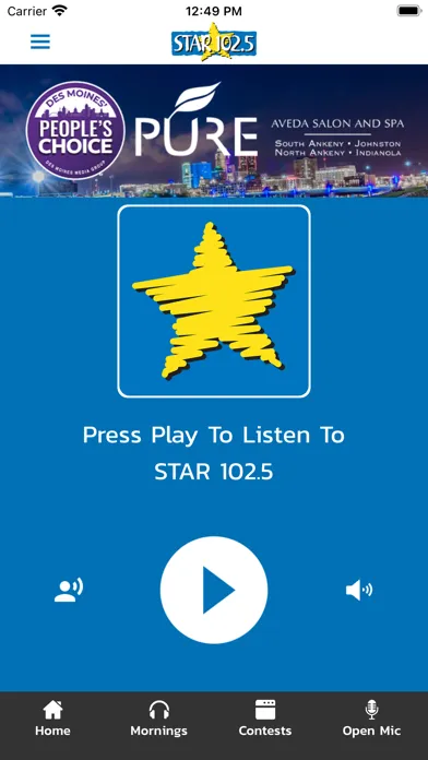 Ảnh chụp màn hình của STAR 102.5