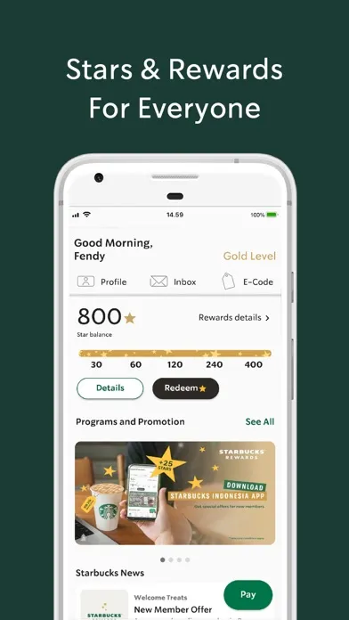 Скриншоты Starbucks Indonesia