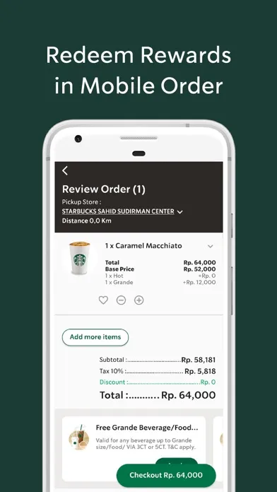 Скриншоты Starbucks Indonesia