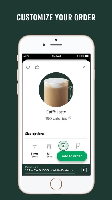Скриншоты Starbucks