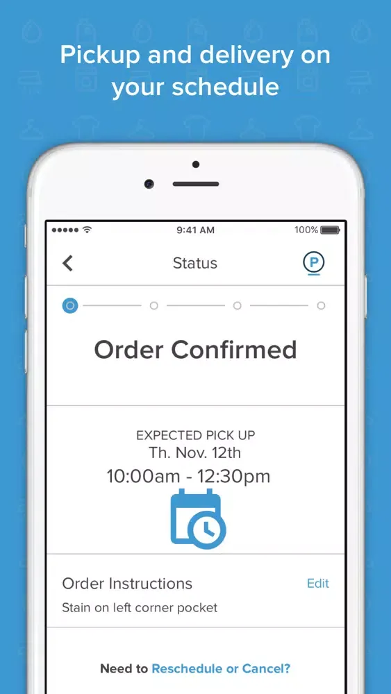 ภาพหน้าจอของ Press – Dry Cleaning & Laundry Delivery