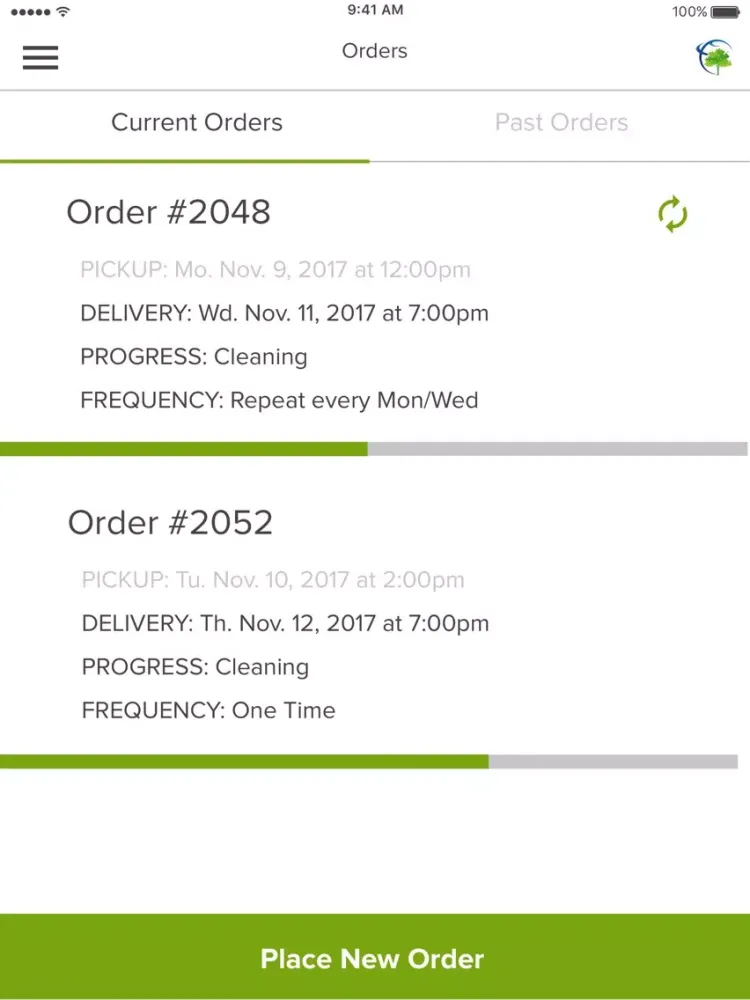 Swiss the Greener Dry Cleaners iPad 应用截图