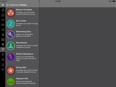 Capturas de tela do VALIC Meetings and Events iPad 
