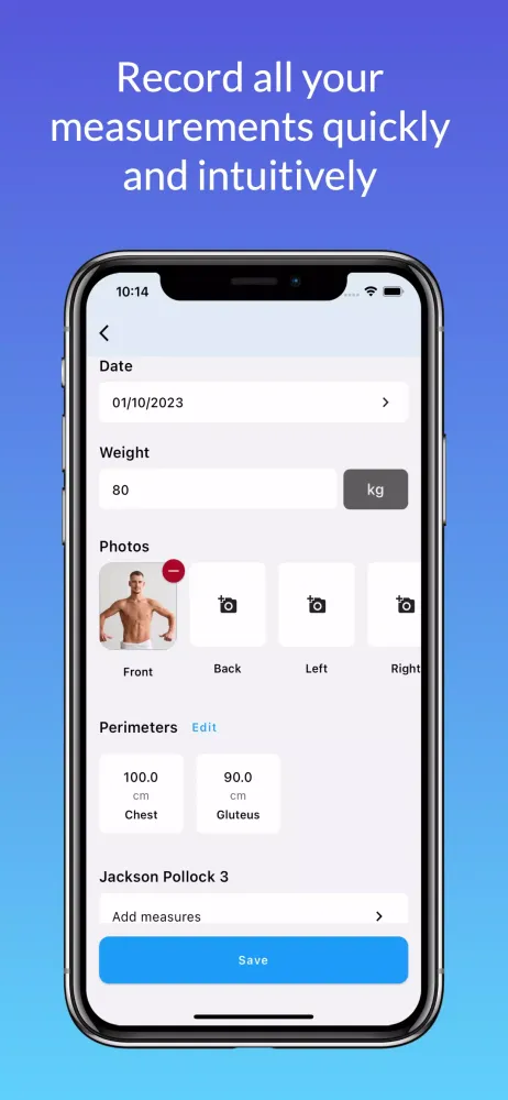 Screenshot di Body Measurement Tracker