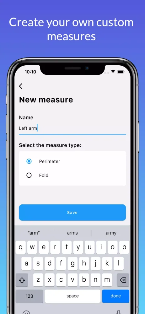 Screenshot di Body Measurement Tracker