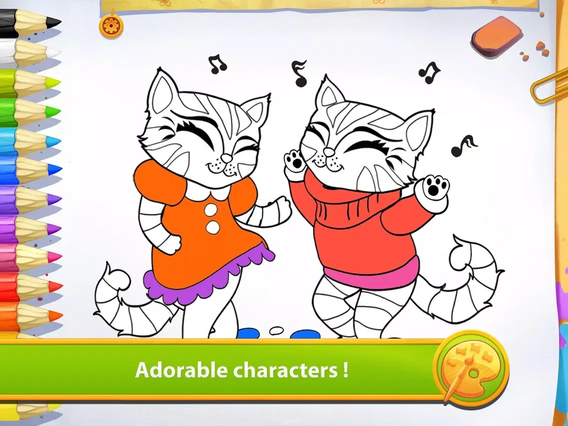 Скриншоты Kitties - Living Coloring Free iPad 