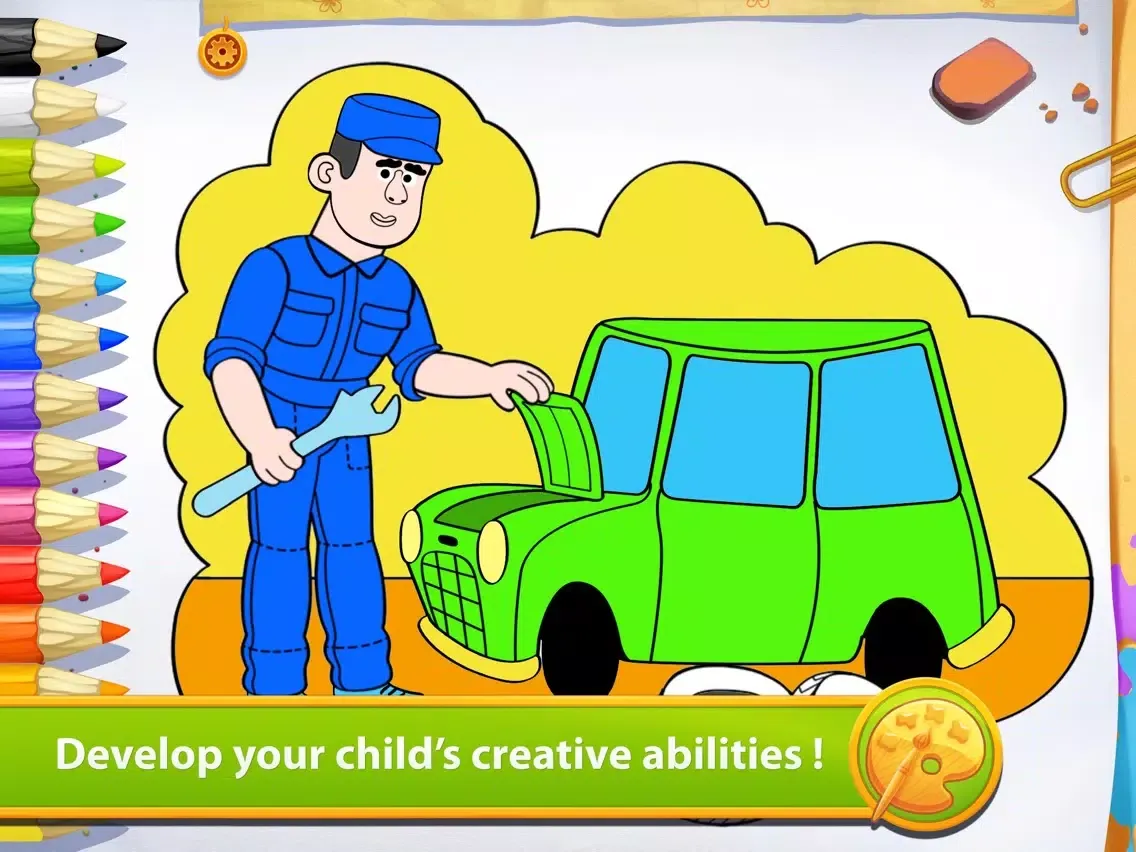 Zrzuty ekranu Occupations - Living Coloring iPad 