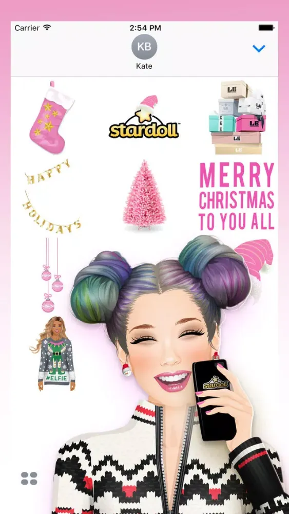 Capturas de tela do Stardoll Christmas Stickers