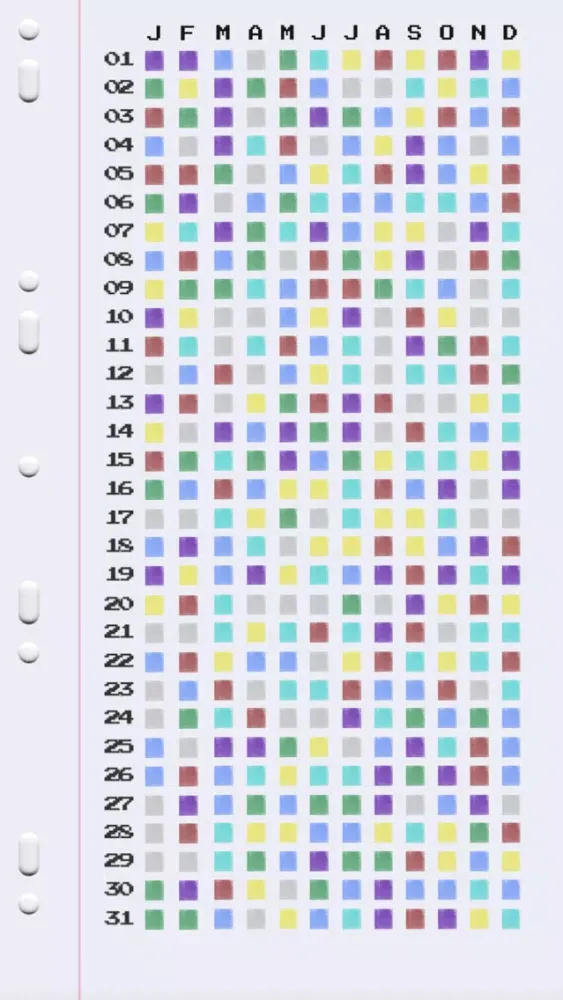 Pixel Calendar- Year In Pixels應用截圖