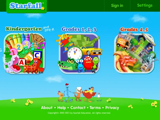 Zrzuty ekranu Starfall iPad 