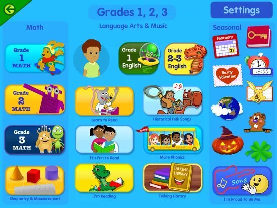 Zrzuty ekranu Starfall iPad 