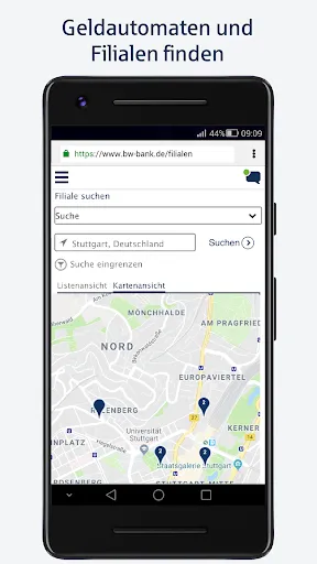 BW-Mobilbanking Phone + Tablet Screenshots