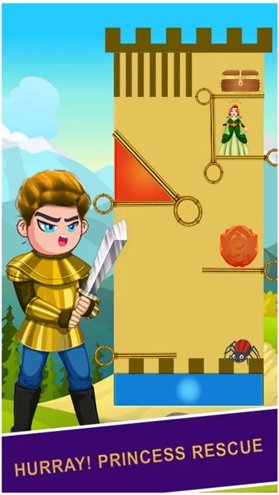 Rescue Hero Puzzle: Pin Pull 스크린샷
