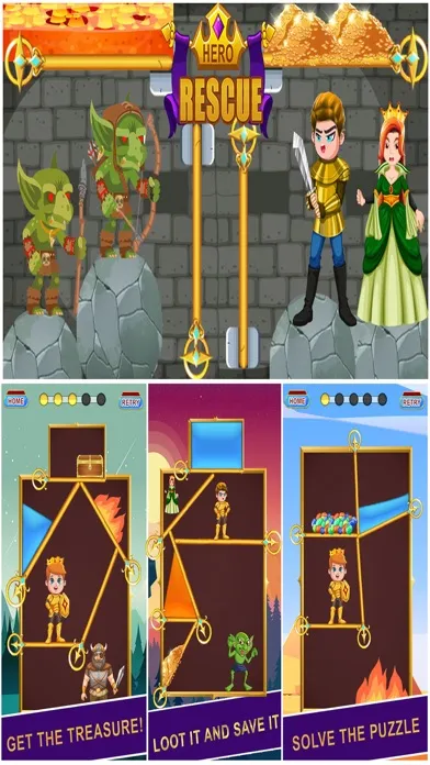 Rescue Hero Puzzle: Pin Pull 스크린샷