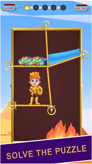 Rescue Hero Puzzle: Pin Pull 스크린샷