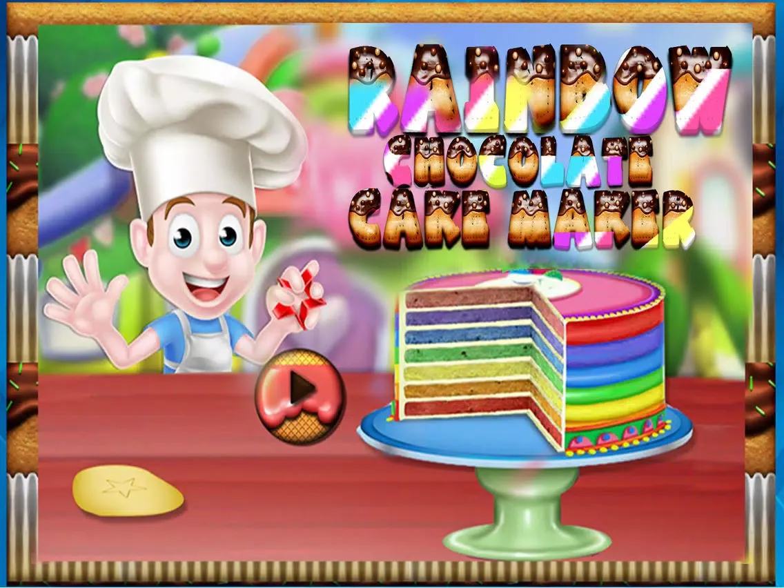 Ảnh chụp màn hình của Rainbow Chocolate Cake Maker iPad 