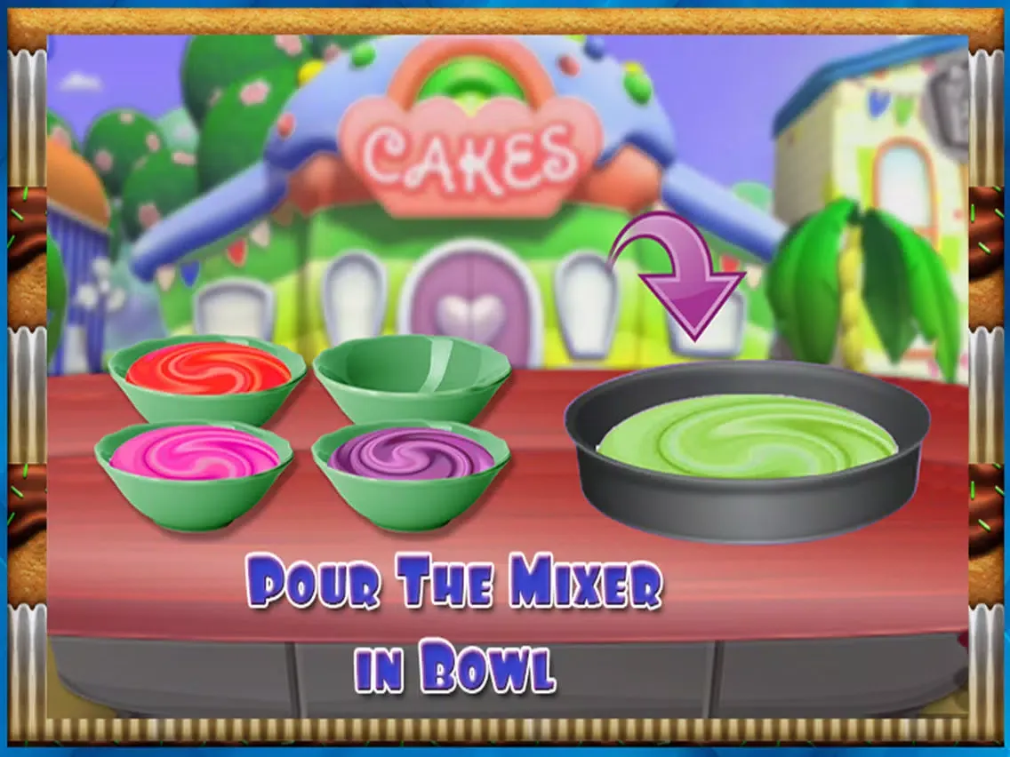 Ảnh chụp màn hình của Rainbow Chocolate Cake Maker iPad 