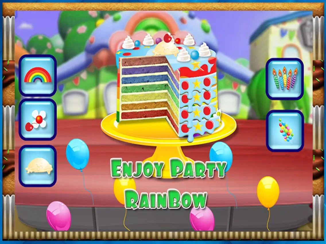Ảnh chụp màn hình của Rainbow Chocolate Cake Maker iPad 