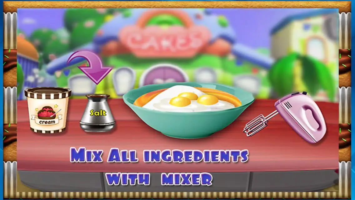 Ảnh chụp màn hình của Rainbow Chocolate Cake Maker
