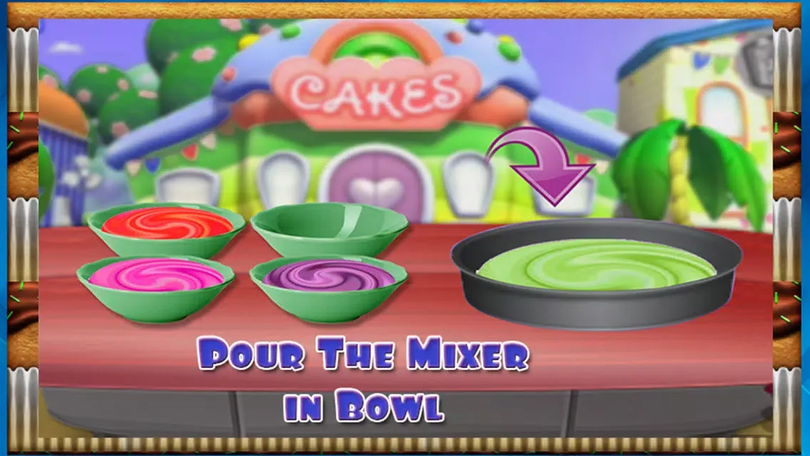 Ảnh chụp màn hình của Rainbow Chocolate Cake Maker