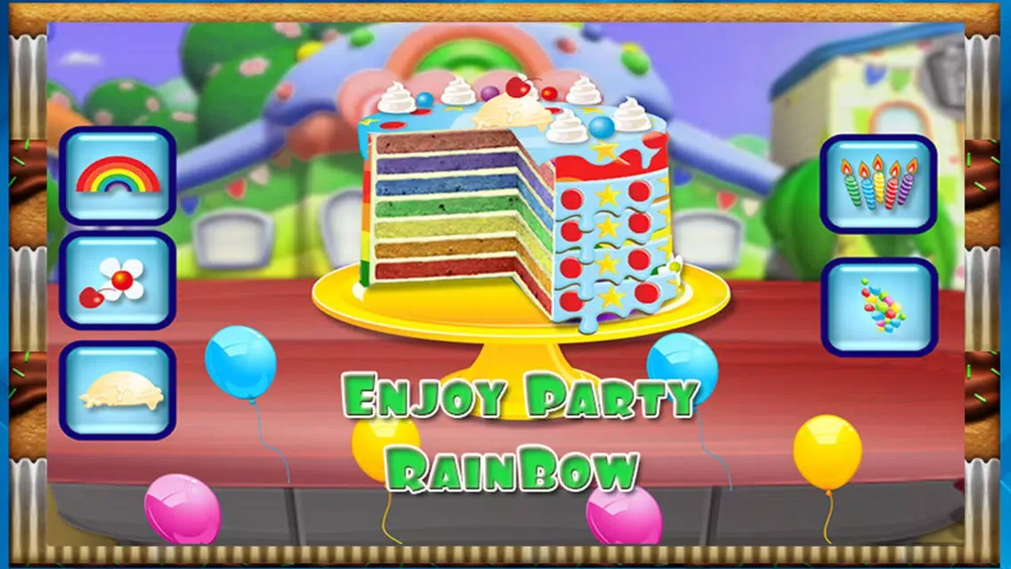 Ảnh chụp màn hình của Rainbow Chocolate Cake Maker