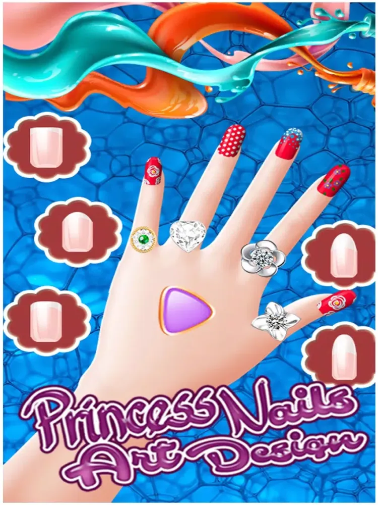 ภาพหน้าจอของ Princess Nails art design iPad 