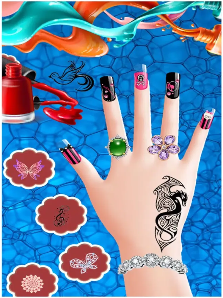 ภาพหน้าจอของ Princess Nails art design iPad 