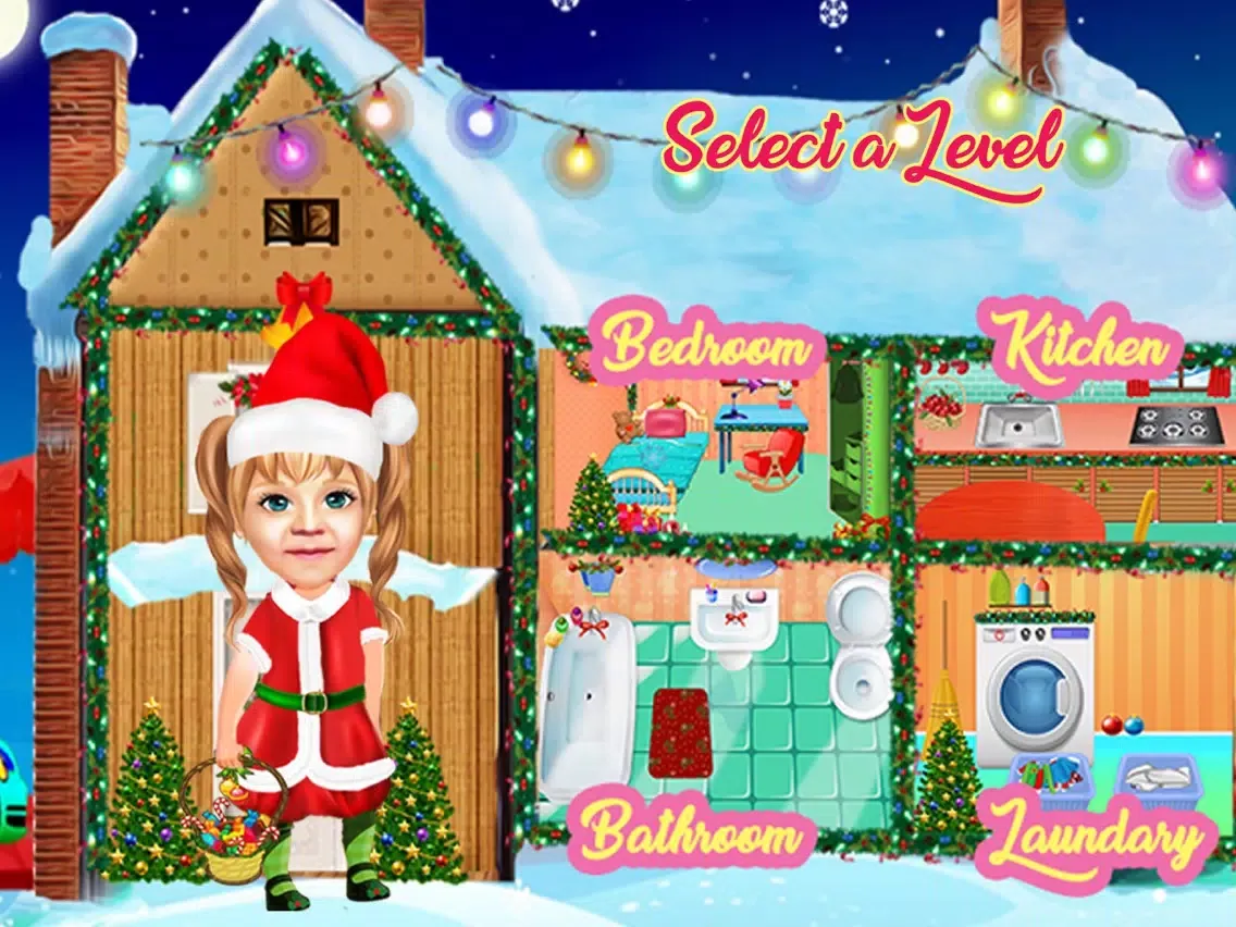 Little Baby Girl Christmas Fun iPad  Screenshots