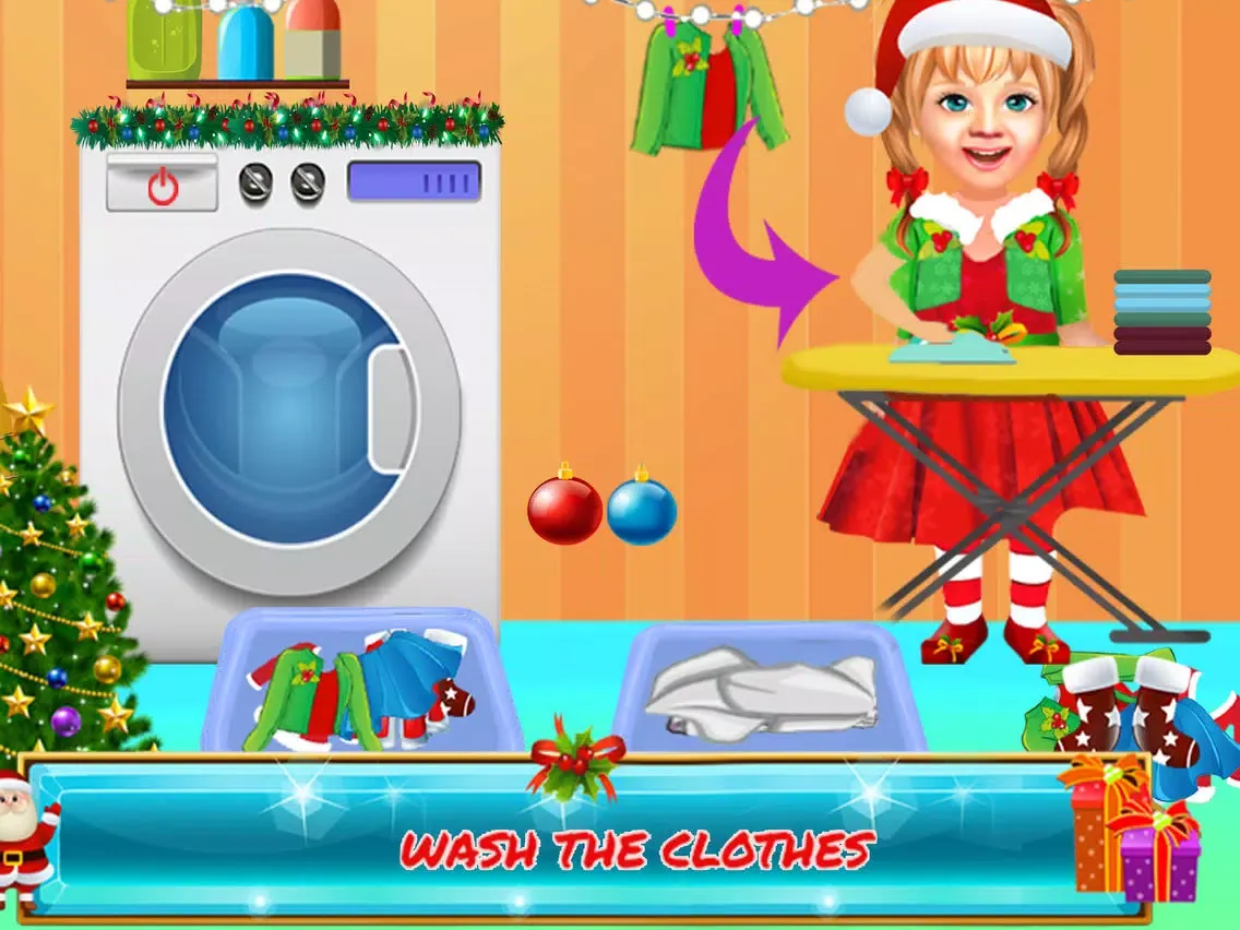 Little Baby Girl Christmas Fun iPad  Screenshots