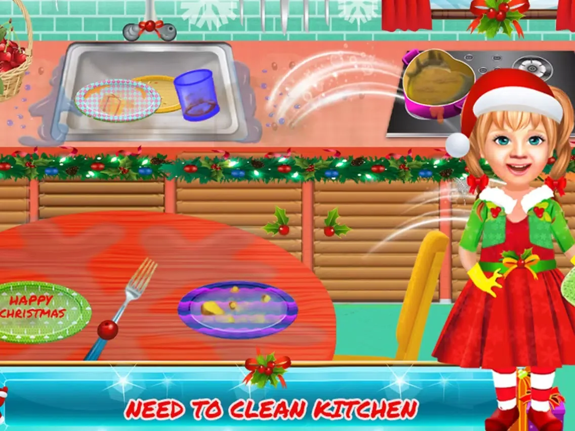 Little Baby Girl Christmas Fun iPad  Screenshots