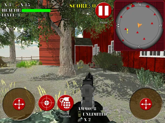 Ảnh chụp màn hình của Zombie Turkey Outbreak iPad 