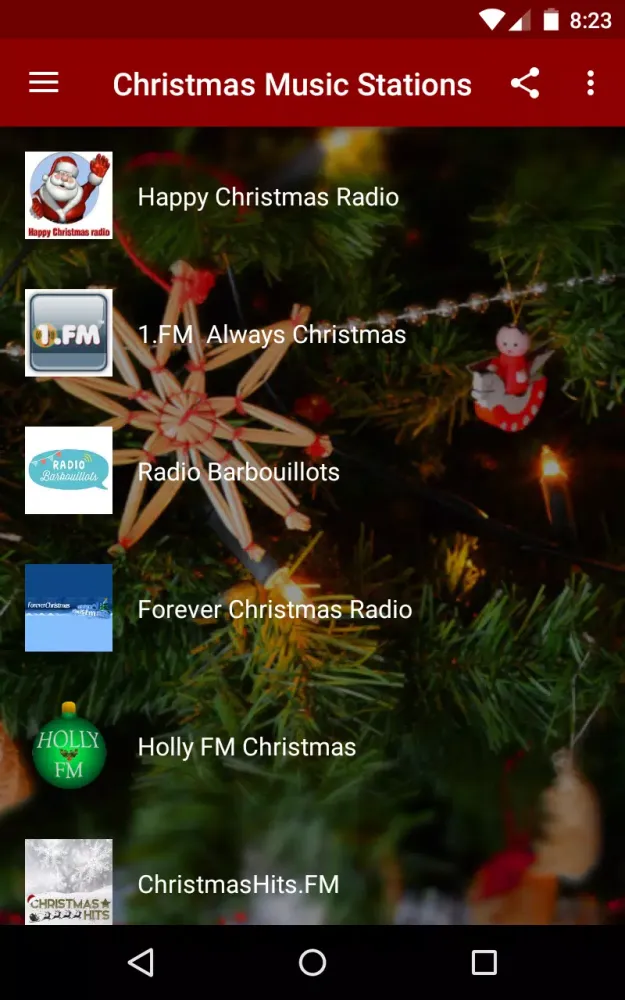Capturas de pantalla de Christmas Music Stations
