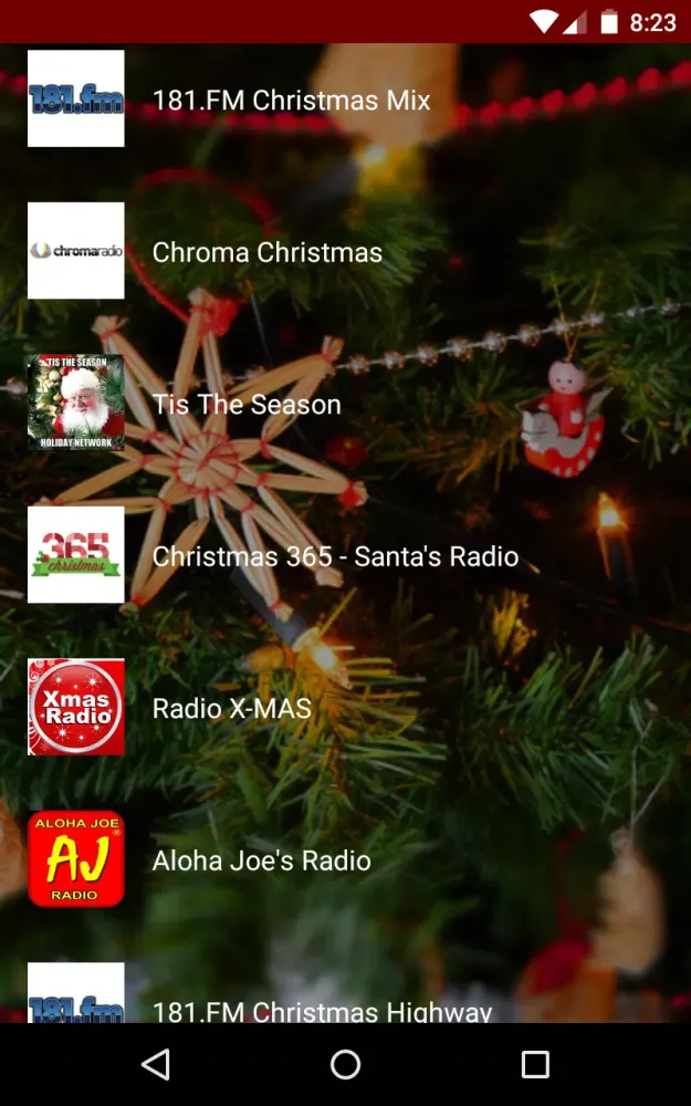 Capturas de pantalla de Christmas Music Stations