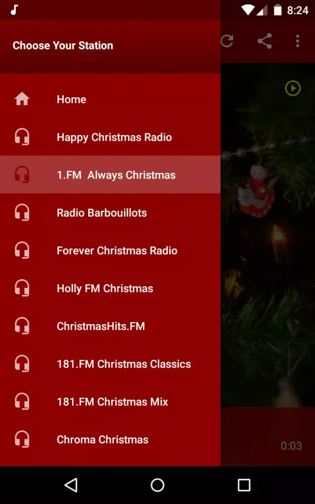Capturas de pantalla de Christmas Music Stations