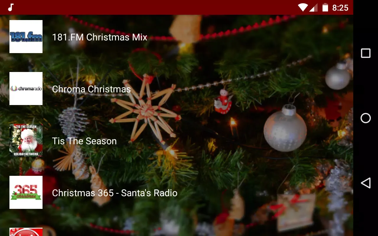Capturas de pantalla de Christmas Music Stations