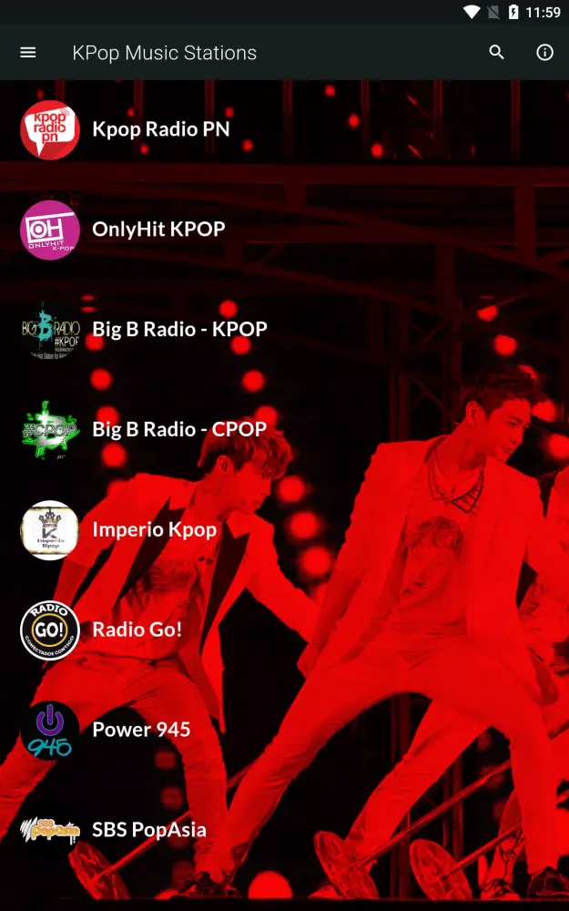 KPop Music Stations Ekran Görüntüleri