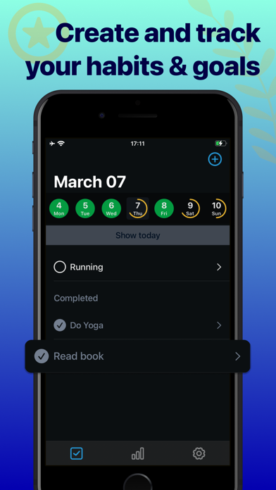 Скриншоты Habit & Goal Tracker