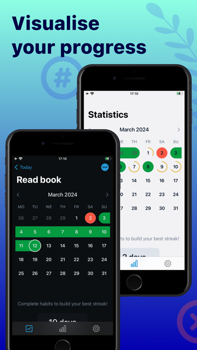 Скриншоты Habit & Goal Tracker