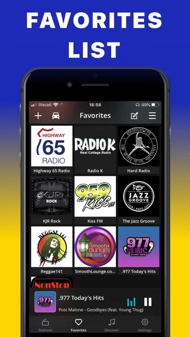 FM Radio Tuner live Player app سکرین شاٹس