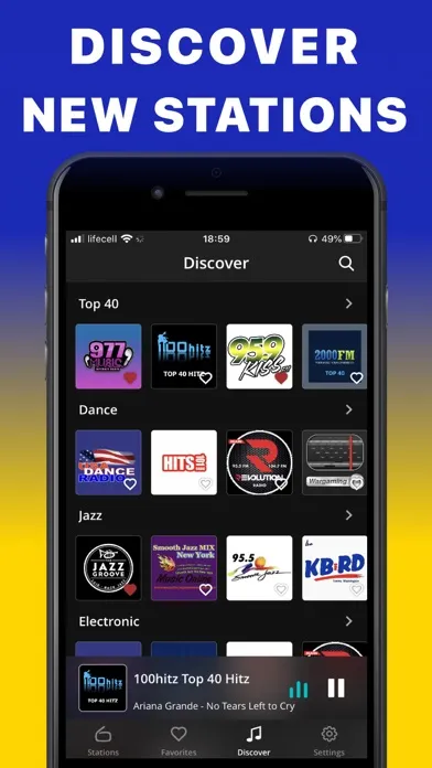 FM Radio Tuner live Player app سکرین شاٹس