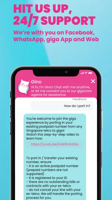 Zrzuty ekranu giga! Best Telco in an App
