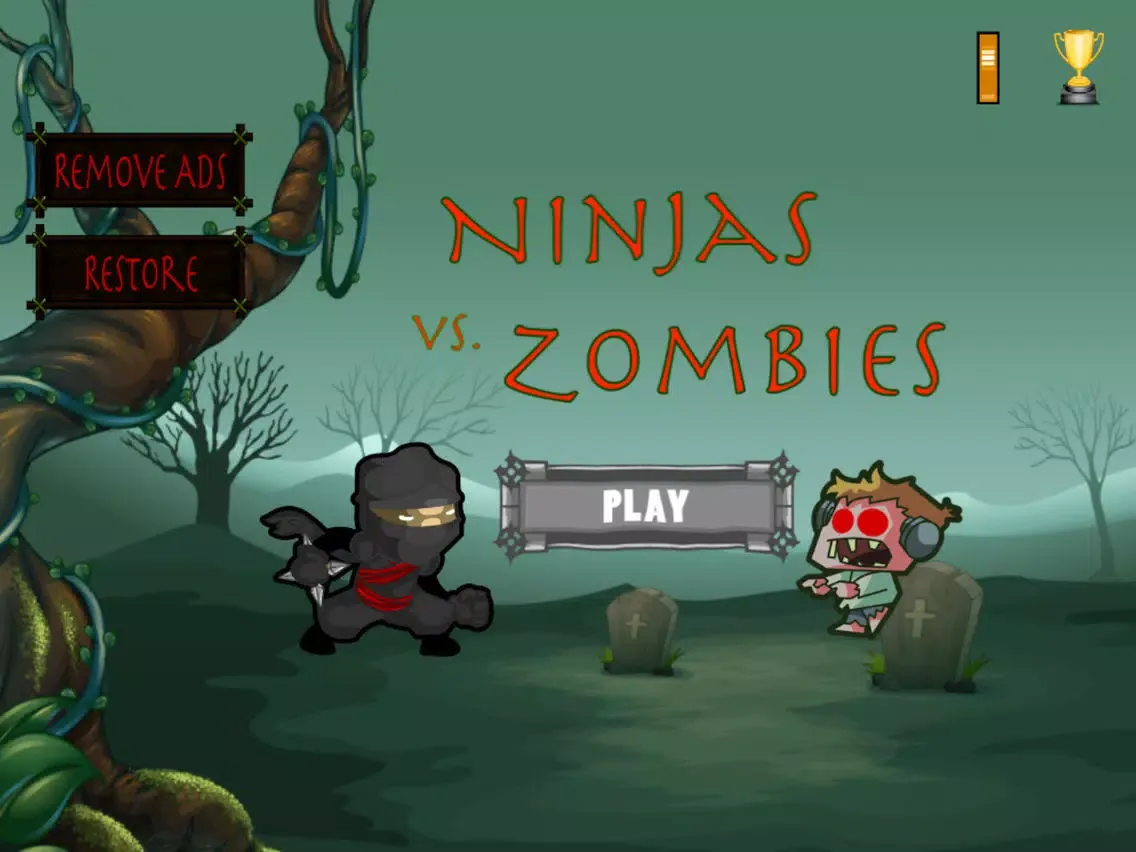 Ninja Vs Zombies - Village Highway iPad  スクリーンショット