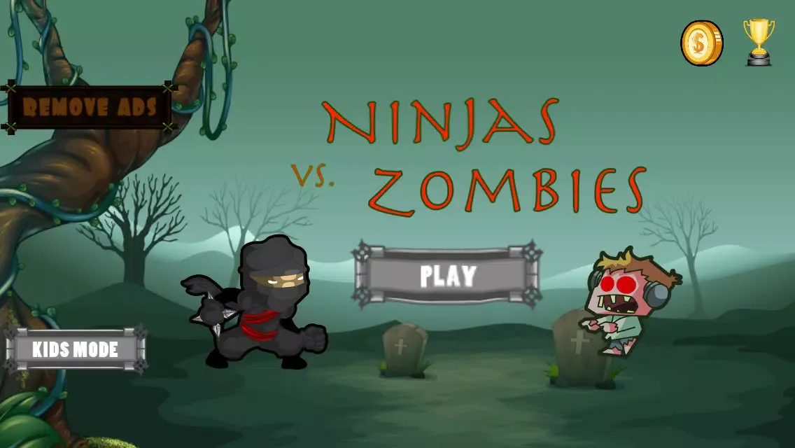 Ninja Vs Zombies - Village Highway スクリーンショット